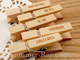 Wooden Peg Engraved Fridge Magnet 35 mm
