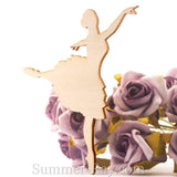 Laser Cut Out Wooden Arabesque Pose Ballerina