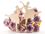 Laser Cut Out Wooden Arabesque Pose Ballerina