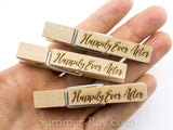 Wooden Peg Laser Engraved for Weddings and Parties