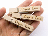 Wooden Peg Laser Engraved for Weddings and Parties