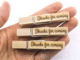 Wooden Peg Laser Engraved for Weddings and Parties