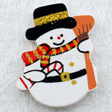 Wooden Snowman Embellishment