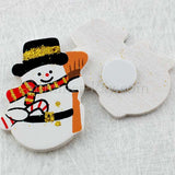 Wooden Snowman Embellishment