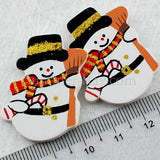Wooden Snowman Embellishment