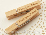 Wooden Peg Engraved Greetings/Wishes/Wordings - 20 pieces