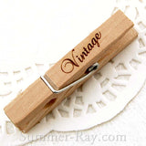 Wooden Peg Engraved Greetings/Wishes/Wordings - 20 pieces