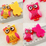 Cabochon Resin Owl with Eye Bolt