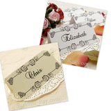 Personalized Damask Place Card - 12 to 120 pieces