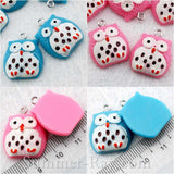 Cabochon Resin Spotted Owl with Eye Bolt