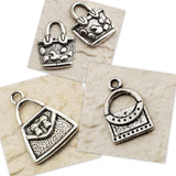 Tibetan Silver Ladies Handbag  Charm Pendant