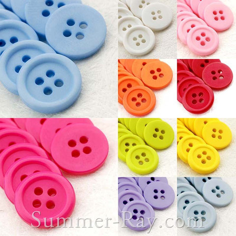 Doll Buttons 15mm (4 eye) - 100 pieces