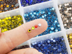 Hot Fix Rhinestones SS10 (2.8mm) Mixed Color in Storage Box - 10800 pieces (M05)