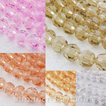 Rondelle Faceted Glass Beads 8mm - 44 pieces