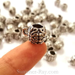 Tibetan Silver Bail Spacer Beads (T11529) - 25 pieces