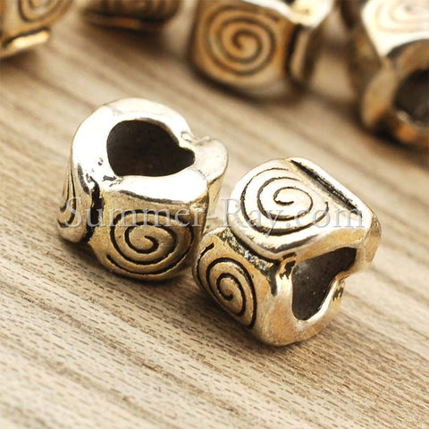 Tibetan Silver Spacer Beads (T8485) - 50 pieces