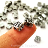 Tibetan Silver Spacer Beads (T1512) - 100 pieces