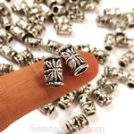 Tibetan Silver Spacer Beads (T261) - 50 pieces