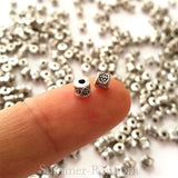 Tibetan Silver Spacer Beads (T404) - 300 pieces
