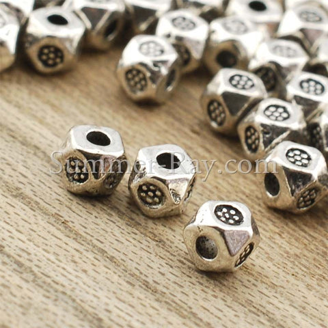 Tibetan Silver Spacer Beads (T415) - 100 pieces
