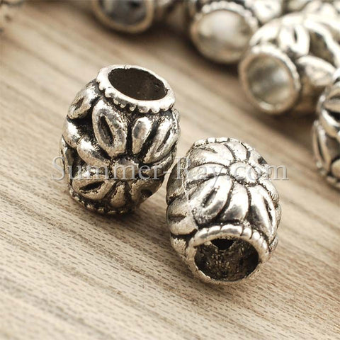 Tibetan Silver Spacer Beads (T8485) - 50 pieces –