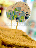 DIY Personalized Baby Shower/Christening Cupcake Topper