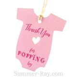 Baby Onesie Baby Shower Thank you Gift Tags