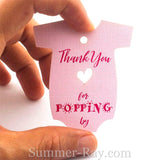 Baby Onesie Baby Shower Thank you Gift Tags