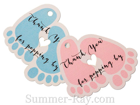 Summer-Ray 50pcs Alice in The Wonderland Theme Thank You Gift Tag Favor Tags