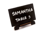 Blank Black Wooden Chalkboard Wedding Party Place Cards Escort Cards with Easels