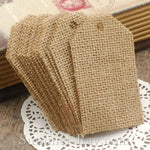 Burlap Tag with Jute Twine