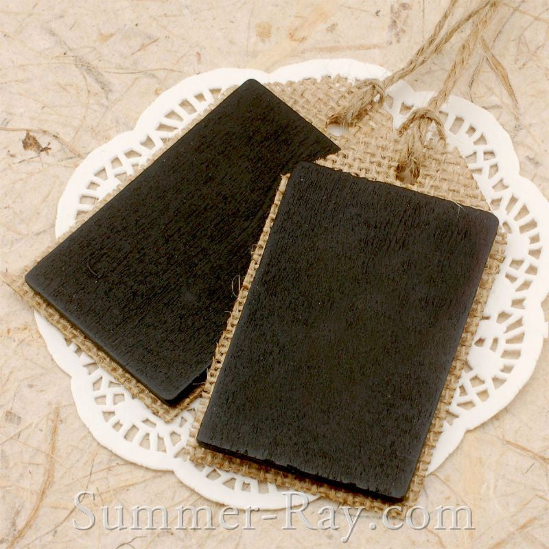 DIY Burlap Tag With Chalkboard Summer Ray Com