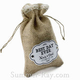 Personalized White Gift Tags and Brads for Burlap Bags