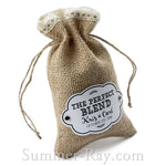 Personalized White Gift Tags and Brads for Burlap Bags