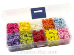 Doll Buttons 9mm (4 eye) in Storage Box - 750 pieces