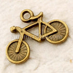 Tibetan Antique Bronze Bicycle Charm Pendant