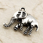 Tibetan Silver Elephant Charm Pendant