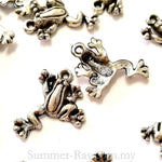 Tibetan Silver Frog Charm Pendant