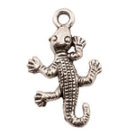 Tibetan Silver Gecko Lizard Charm Pendant