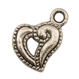 Tibetan Silver Heart Charm Pendant