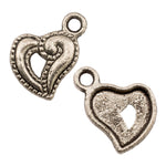 Tibetan Silver Heart Charm Pendant