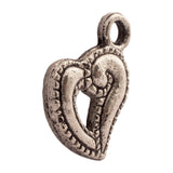 Tibetan Silver Heart Charm Pendant