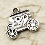 Tibetan Silver Carriage Charm Pendant