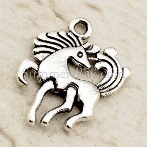 Tibetan Silver Horse Charm Pendant