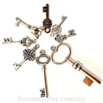 Tibetan Silver Key Charm Pendant
