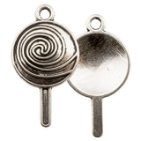 Tibetan Silver Lollipop Charm Pendant