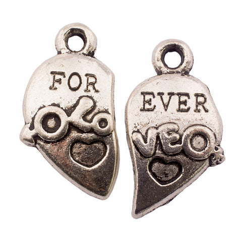 Tibetan Silver Forever Love Charm Pendant