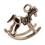 Tibetan Silver Rocking Horse Charm Pendant