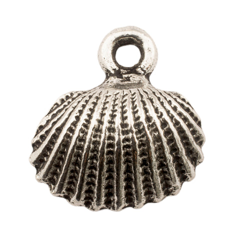 Tibetan Silver Seashell Charm Pendant