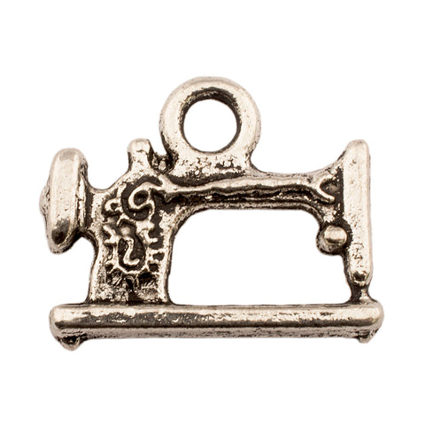 Tibetan Silver Sewing Machine Charm Pendant